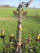 Antique Flemish Dutch Double 12 Arms Chandelier Pendant Lights Brass Eagle Fish Chandeliers, Fixtures, Sconces photo 4