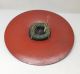 D309: Japanese Old Lacquered Samurai Military Hat Jingasa With Family Crest.  2 Armor photo 7