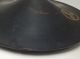 D308: Japanese Old Lacquered Samurai Military Hat Jingasa With Family Crest.  1 Armor photo 3