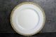 Antique Rare Pattern Dinner Plate Mz Austria Circa 1890 ' S White Gold Trim 9 1/2 