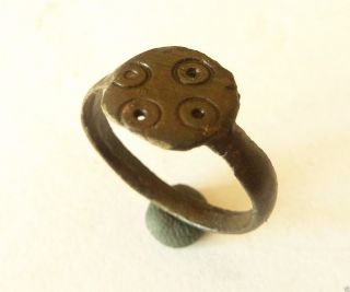 Ancient Bronze Ring (180). photo