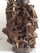 Old Very Rare Large African Carved Figure With Mirrors & Nails - Other African Antiques photo 2