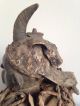 Old Very Rare Large African Carved Figure With Mirrors & Nails - Other African Antiques photo 6