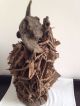 Old Very Rare Large African Carved Figure With Mirrors & Nails - Other African Antiques photo 7