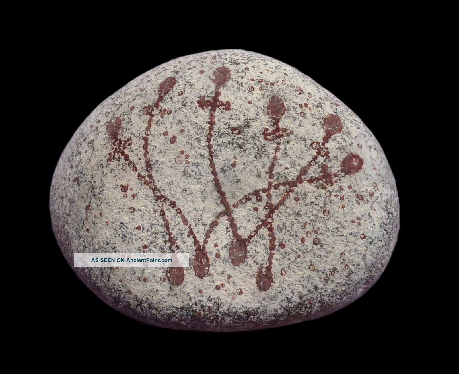 Old Aboriginal Painted Spirit Stone - Northern Australia Pacific Islands & Oceania photo