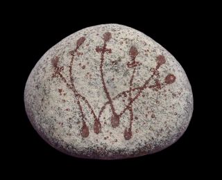 Old Aboriginal Painted Spirit Stone - Northern Australia photo