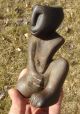 Pipe: Stone,  Kneeling Effigy,  Southern Illinois Native American photo 1