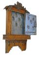 Antique Painted And Reticulated Toleware Key Cabinet.  French. Toleware photo 2