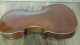 Old Antique Full Size? Violin & Bow In A Coffin Case String photo 9