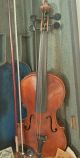 Old Antique Full Size? Violin & Bow In A Coffin Case String photo 4