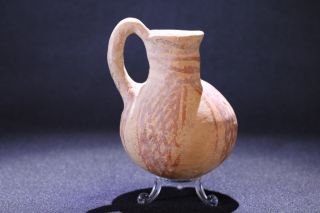 Cypriot Middle Bronze Age Painted Pottery Juglet,  C.  1800 - 1725 Bc photo