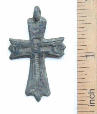 Ancient Old Bronze Decorated Cross (now05) photo