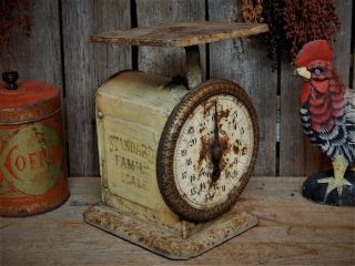 Antique Primitive Farm House Rustic Kitchen Scale photo