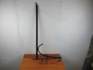 Crane Fireplace Antique 32  X 18  Hand Forged With 2 Hooks Old Great Look photo