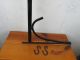 Crane Fireplace Antique 32  X 18  Hand Forged With 2 Hooks Old Great Look Primitives photo 1