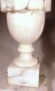 Pair Hollywood Regency Alabaster Marble Table Lamps Mid Century Modern Italian Lamps photo 3