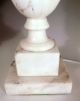 Pair Hollywood Regency Alabaster Marble Table Lamps Mid Century Modern Italian Lamps photo 4