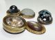 Antique Buttons 6 Brass Waistcoat Or Weskit Styles Glass,  Shell,  Pearl,  Popper Buttons photo 1