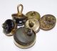 Antique Buttons 6 Brass Waistcoat Or Weskit Styles Glass,  Shell,  Pearl,  Popper Buttons photo 2