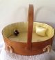 1920s Shaker Sewing Basket - Alfred,  Maine - Marked - Rare - 10 1/2 