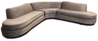 Mid Century Modern Kroehler Sectional Sofa In Style Of Vladimir Kagan photo
