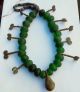 Antique Kirdi Key & Bell African Trade Bead Necklace Cameroon - 28 