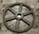 Vintage Large Cast Iron Industrial Pulley Wheel Steampunk Art Other Mercantile Antiques photo 2