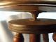 Antique Wood Piano Organ Stool Tonk Chicago Adjustable Swivel Claw Feet Unknown photo 1