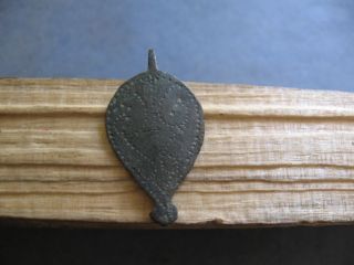 Warriors Engraved Amulet Ancient Celtic Bronze Pendant 600 - 400 Bc photo