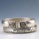 Collectable Tibet Silver Hand Carved Two Dragons Bracelet D1336 Bracelets photo 2