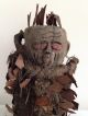 Very Old Bizarre Looking Carved African Figure With Metal Spikes Other African Antiques photo 1