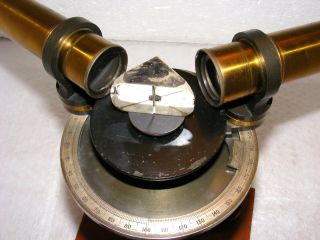 Large 19th Century Spectroscope With Prism By Townson & Mercer In Case photo