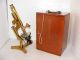 R & J.  Beck Microscope With Accessories In Case,  C.  1885 Other Antique Science Equip photo 2