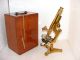 R & J.  Beck Microscope With Accessories In Case,  C.  1885 Other Antique Science Equip photo 3