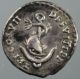 Domitianus,  Denarius,  Silver,  Dolphin,  Anchor,  Minted Rome,  81 A.  D. Roman photo 1