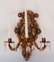 Italian - Ate Vintage Heavy 3 - Arm Wall Sconce Candelabra Candle Holder Chandeliers, Fixtures, Sconces photo 1