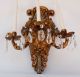 Italian - Ate Vintage Heavy 3 - Arm Wall Sconce Candelabra Candle Holder Chandeliers, Fixtures, Sconces photo 2