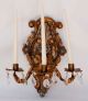 Italian - Ate Vintage Heavy 3 - Arm Wall Sconce Candelabra Candle Holder Chandeliers, Fixtures, Sconces photo 3