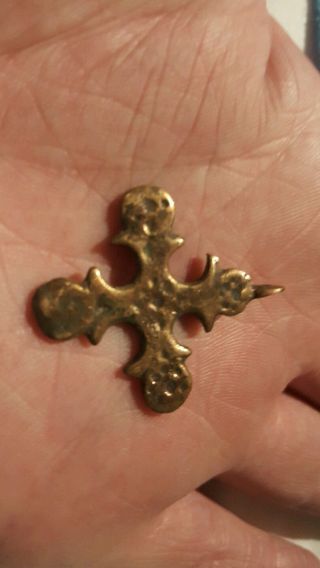 Viking Bronze Cross Rare Type photo
