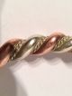 Outstanding Rose Gold Tone And Silver Tone Plait Bangle.  Metal Detecting Find British photo 5