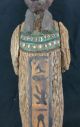 Scarce Antique Egyptian Anubis Carved Polychrome Ancient Statue Poss Early Egyptian photo 4