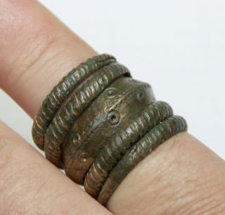Viking Twisted Bronze Finger Ring Really Finger Ring photo