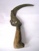 Antique Iron Sickle With Wooden Handle Primitives photo 3