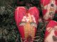 5 Handmade Country Christmas Fabric Gingerbread Heart Ornies Ornaments Decor Primitives photo 4