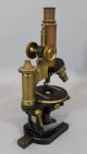 Antique Brass,  Carl Zeiss,  4 - Lens Scientific Microscope,  Light Magnifier,  No Res Microscopes & Lab Equipment photo 10