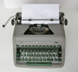 Antique 1953 Royal Quiet Deluxe Typewriter – photo
