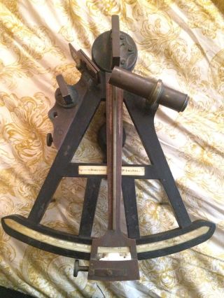 C1800 - 1840 Spencer,  Browning & Co.  Of London Nautical Ship Sextant Octant photo