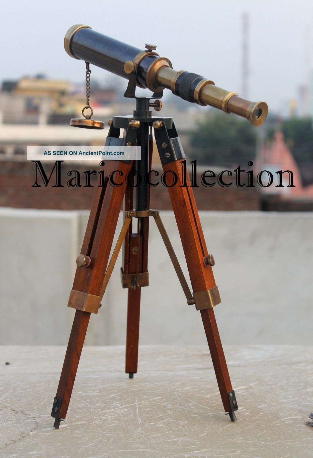 Marine Navy Nautical Brass Telescope With Tripod Stand Handmade Vintage Spyglass Telescopes photo