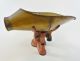 1867 Howe Co 6 Lb Antique Candy Scale W/ Brass Funnel Scoop & 1b,  8oz Weights Scales photo 4