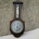 Vintage Antique Aneroid Banjo Barometer & Thermometer / Weather Station Other Antique Science Equip photo 4